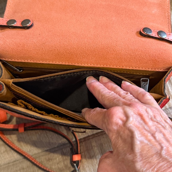 Patricia Nash coral peach Waverly Wovencollection Lanza 7 by 8 - Picture 10 of 10